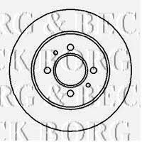 Borg & beck BBD5101 Rear brake disc, non-ventilated BBD5101