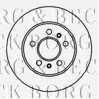 Borg & beck BBD5102 Rear brake disc, non-ventilated BBD5102