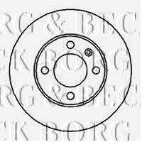 Borg & beck BBD5110 Unventilated front brake disc BBD5110