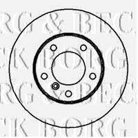 Borg & beck BBD5149 Unventilated front brake disc BBD5149