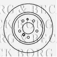 Borg & beck BBD5151 Rear brake disc, non-ventilated BBD5151
