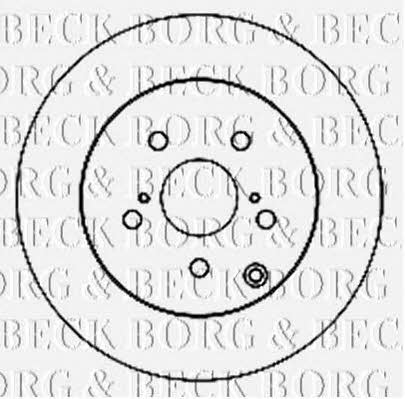 Borg & beck BBD5159 Rear brake disc, non-ventilated BBD5159