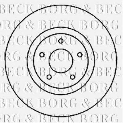 Borg & beck BBD5162 Front brake disc ventilated BBD5162