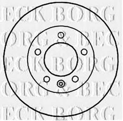 Borg & beck BBD5164 Rear brake disc, non-ventilated BBD5164