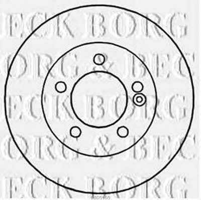 Borg & beck BBD5165 Rear brake disc, non-ventilated BBD5165