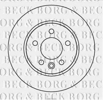 Borg & beck BBD5166 Front brake disc ventilated BBD5166