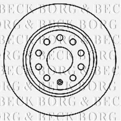 Borg & beck BBD5167 Rear brake disc, non-ventilated BBD5167