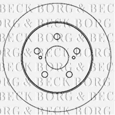 Borg & beck BBD5173 Rear brake disc, non-ventilated BBD5173
