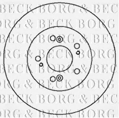 Borg & beck BBD5176 Front brake disc ventilated BBD5176