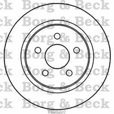 Borg & beck BBD5210 Rear brake disc, non-ventilated BBD5210