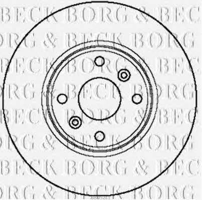 Borg & beck BBD5211 Front brake disc ventilated BBD5211