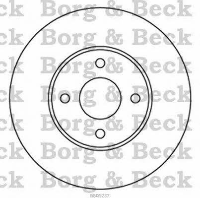 Borg & beck BBD5237 Front brake disc ventilated BBD5237