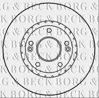 Borg & beck BBD5278 Front brake disc ventilated BBD5278