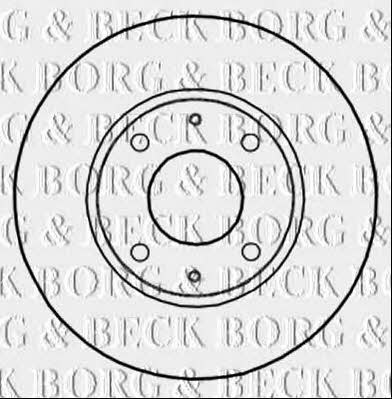 Borg & beck BBD5281 Front brake disc ventilated BBD5281