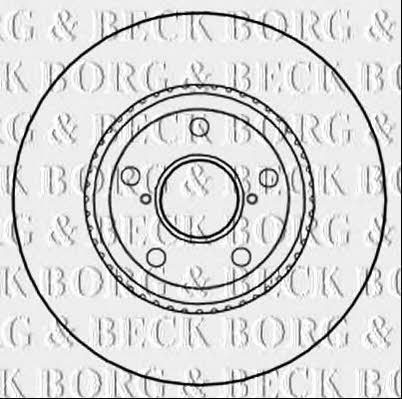 Borg & beck BBD5292 Front brake disc ventilated BBD5292