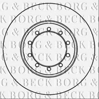 Borg & beck BBD5301 Rear brake disc, non-ventilated BBD5301