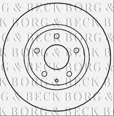 Borg & beck BBD5302 Front brake disc ventilated BBD5302