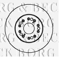 Borg & beck BBD5707S Front brake disc ventilated BBD5707S