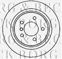 Borg & beck BBD5715S Rear ventilated brake disc BBD5715S