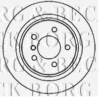 Borg & beck BBD5716S Rear ventilated brake disc BBD5716S