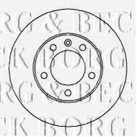 Borg & beck BBD5722S Front brake disc ventilated BBD5722S