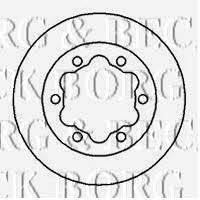 Borg & beck BBD5725S Rear ventilated brake disc BBD5725S