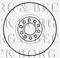 Borg & beck BBD5734S Front brake disc ventilated BBD5734S