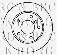Borg & beck BBD5735S Front brake disc ventilated BBD5735S