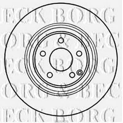 Borg & beck BBD5737S Front brake disc ventilated BBD5737S