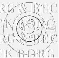 Borg & beck BBD5790S Front brake disc ventilated BBD5790S