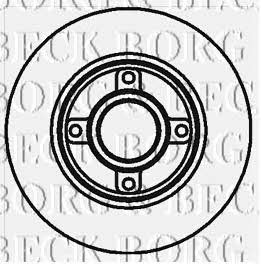 Borg & beck BBD5796S Rear brake disc, non-ventilated BBD5796S