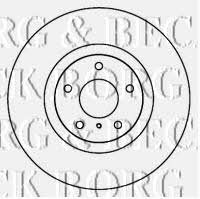 Borg & beck BBD5799S Front brake disc ventilated BBD5799S
