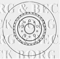 Borg & beck BBD5802S Front brake disc ventilated BBD5802S