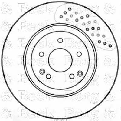 Borg & beck BBD5804S Front brake disc ventilated BBD5804S