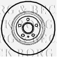 Borg & beck BBD5807S Front brake disc ventilated BBD5807S