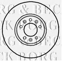 Borg & beck BBD5815S Front brake disc ventilated BBD5815S