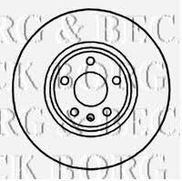 Borg & beck BBD5819S Front brake disc ventilated BBD5819S