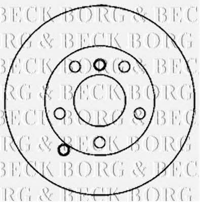 Borg & beck BBD5820S Rear brake disc, non-ventilated BBD5820S