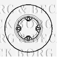 Borg & beck BBD5861S Unventilated front brake disc BBD5861S