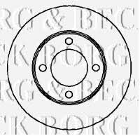 Borg & beck BBD5863S Front brake disc ventilated BBD5863S