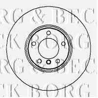 Borg & beck BBD5866S Front brake disc ventilated BBD5866S