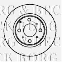 Borg & beck BBD5868S Front brake disc ventilated BBD5868S