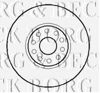 Borg & beck BBD5883S Front brake disc ventilated BBD5883S