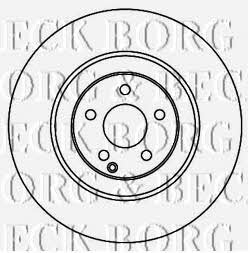 Borg & beck BBD5922S Front brake disc ventilated BBD5922S