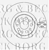 Borg & beck BBD5924S Front brake disc ventilated BBD5924S