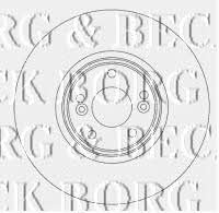 Borg & beck BBD5929S Front brake disc ventilated BBD5929S