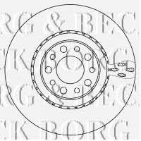 Borg & beck BBD5930S Front brake disc ventilated BBD5930S