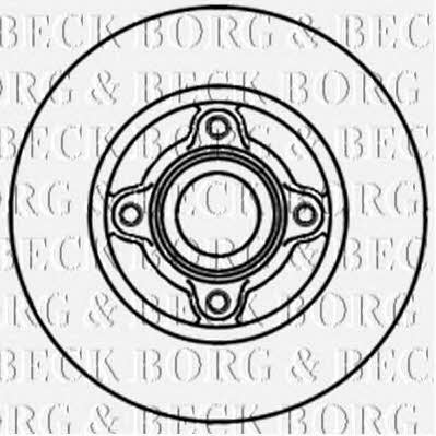 Borg & beck BBD5939S Rear brake disc, non-ventilated BBD5939S