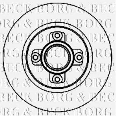 Borg & beck BBD5940S Rear brake disc, non-ventilated BBD5940S