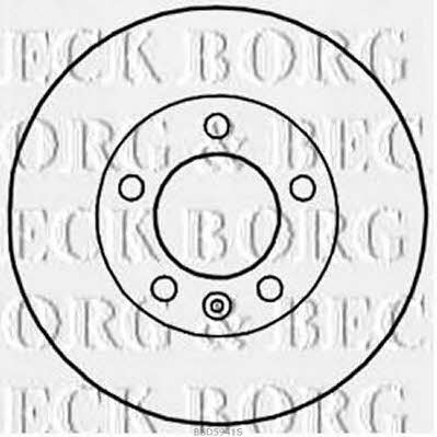 Borg & beck BBD5941S Front brake disc ventilated BBD5941S